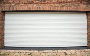 white roller shutter garage door