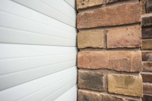 white roller shutter garage door