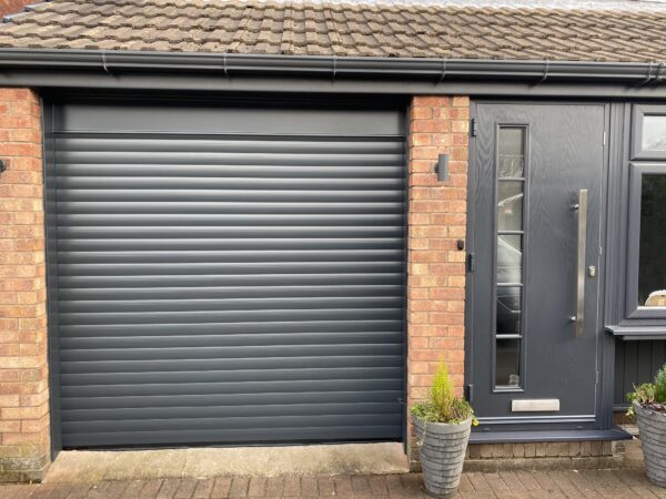 grey garage door